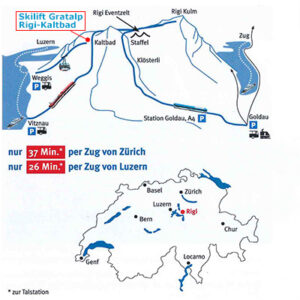 Bild mit Situationsplan zum Skilift Gratalp