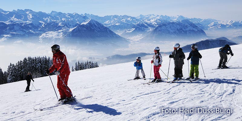 Foto von Skischule am Skilift Gratalp