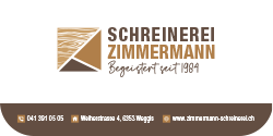 Logo unseres Sponsors Schreinerei Zimmermann